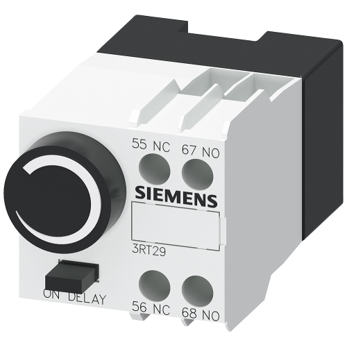 Pneumatic timing relay block OFF delay 1 ... 60 s 1 NO + 1 NC, for motor contactors size S0