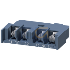 Auxiliary switch transverse 1 NO+1 NC ring cable lug connection for circuit breaker 3RV2