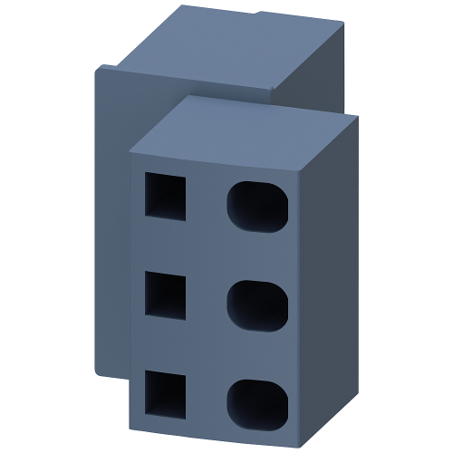 Terminal block 6 mm2 for current outfeed
