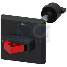 Door-coupling rotary operating mechanism IP64 for circuit breaker Size S00...S3 130 mm shaft black