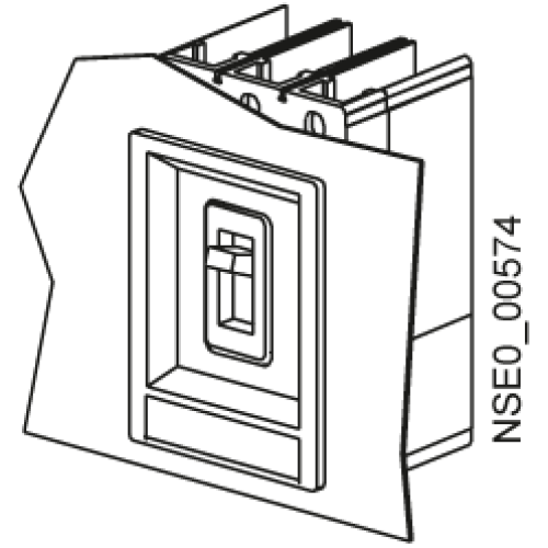 accessory for VL160X, VL160, VL250, masking frame for door cut-out IP40, for fixed/plug-in mounting