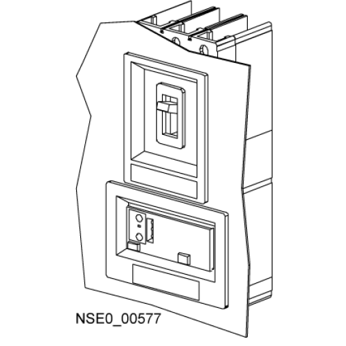 Accessory for VL400, cover frame for door cutout IP40, for fixed/plug-in