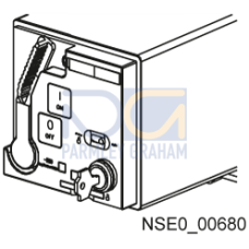 accessory for VL160X-VL1600, assembly kit with safety lock RONIS, f. front mntd rot. op. and motoriz