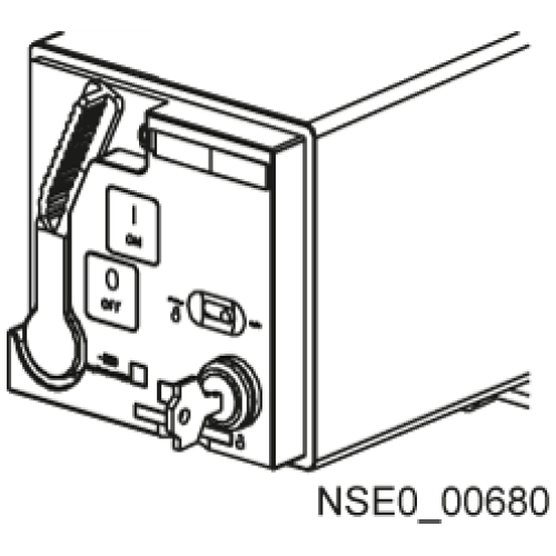 accessory for VL160X-VL1600, assembly kit with safety lock RONIS, f. front mntd rot. op. and motoriz