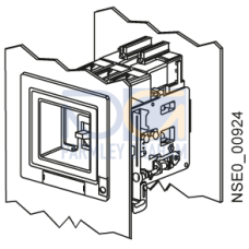 accessory for VL160, VL250, masking frame for door cut-out IP40, for fixed/plug-in mounting, w/ motor. op. mech. with RCD module (RCD)
