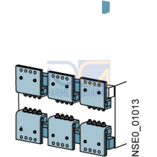 accessories circuit breaker 3WL maine conductor conn. 1 piece withdrawable circ.breaker sz ii front