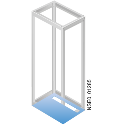 Base plate subdivided once WxD=1000x 400