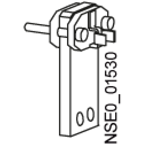 Accessory for VL630, terminal plate for flexible flat copper bar