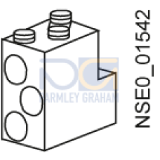 accessory for VL800UL, (MG frame) multiple feed-in terminal for Cu/Al for 3 conductors per terminal 1 set = 3 units