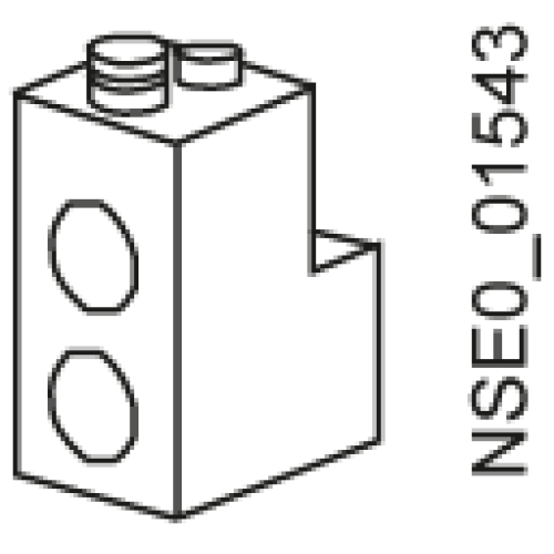 Accessory for VL800XUL, (MG frame) multiple infeed terminal for Cu/Al for 2 wires