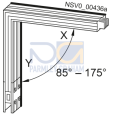 BD2C-400-LH-X*-G* KNEE BACKSIDE X 0,36M-1,25M / Y 0,36M 160A-400A WINKEL 85 GRAD -175 GRAD