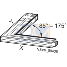 BD2C-400-LR-Y*-G* ELBOW RIGHT X 0,36M / Y 0,36M-1 ,25M 160A-400A WINKEL 85 GRAD-1 75 GRAD