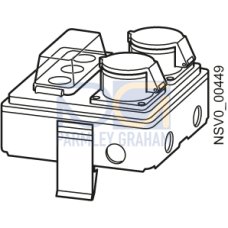 BD2-AK1/2CEE163S14 TAP-OFF UNIT 16A / 2X1POL D01+2 X3P.CEE