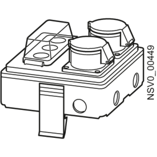 BD2-AK1/2CEE163S14 TAP-OFF UNIT 16A / 2X1POL D01+2 X3P.CEE