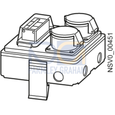 BD2-AK1/2CEE163A161 TAP-OFF UNIT 16A / 2X1P MCB(B)+ 2X3P.CEE