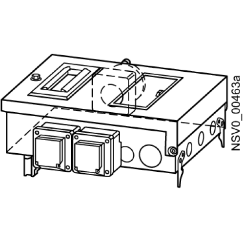 BD2-AK2M2/2SD163CEE165A163 TAP-OFF UNIT 16A / 1X 3P. MCB(B )+1X5P.CEE 2X 1P.MCB(B)+2XSD