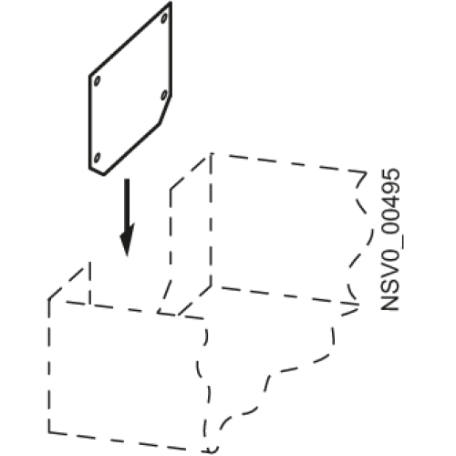 BD2-1250-EBAL CABLE ENTRY PLATE FOR ONE CONDU CTOR CABLE 1250A