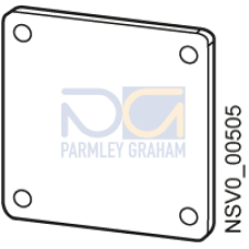 BD2-APO ADAPTER PLATE INDIVIDUAL SOCKET OUTLET CUTOUT