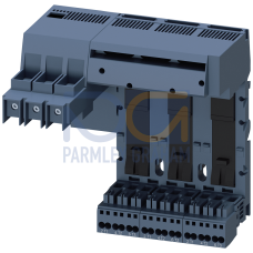 Infeed left Connection main circuit: input: Screw, Outgoing feeder: Spring 3 slots for compact load