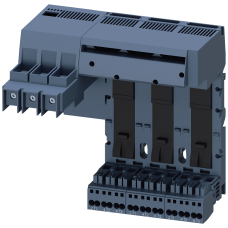 Infeed left Connection main circuit: input: Screw, Outgoing feeder: Spring 3 slots for compact load