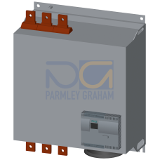 SIRIUS soft starter Values at 460 V, 50 &deg;C Standard: 494 A, 400 hp Inside-delta: 856 A, 750 hp 200-