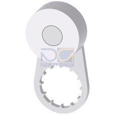 Twist lever for position switch 3SE52 stainless steel 21 mm, roller 19 mm, up to -40 &deg;C