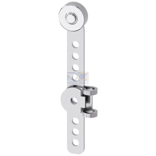 Adjustable-length Twist lever for position switch 3SE51/52 Metal lever 100 mm long Positive fit (gri