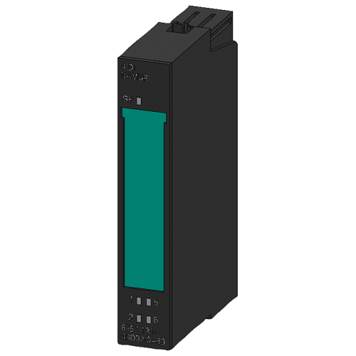 Electronics module ET 200S: 4 DI 24 V DC NAMUR, 15 mm width, with SF LED (group fault)