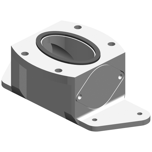 Spare part basic adapter suitable for all fully enclosed HMI devices incl. 4 screws for Fastening