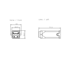 PB ECOFAST Hybrid Plug 180 (ECOFAST Cu), 2x Cu, 4x 1.5&nbsp;mm2 Cu, male contact insert