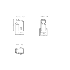 PROFIBUS ECOFAST Hybrid Plug angled (ECOFAST Cu); 2x Cu; 4 x 1.5 mm2 Cu male contact insert Hanbrid