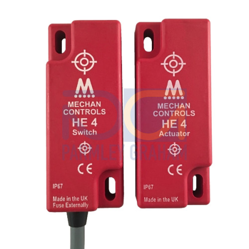 Plastic, Coded Magnetic, 2 Safety, 1 Auxiliary, 24VDC, LED Indication, 03 Metre Pre-wired Cable
