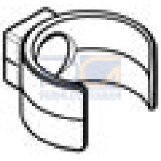 Snap Clip, Set of two brackets, Clear polycarbonate