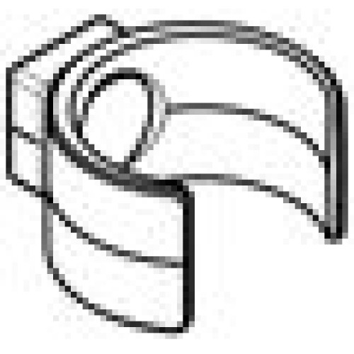 Snap Clip, Set of two brackets, Clear polycarbonate