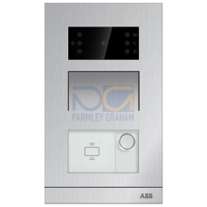 Mini video outdoor station, 1 pushbutton, with ID card reader,Aluminum alloy, surface-mounted installation