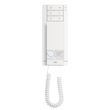 Audio handset indoor station, 6 buttons,White