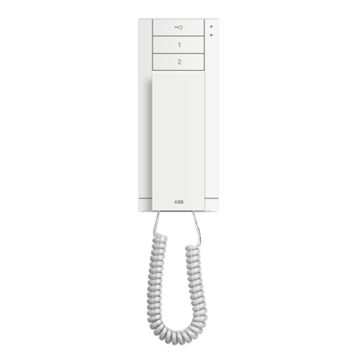 Audio handset indoor station, 3 buttons,White