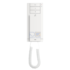 Audio handset indoor station with induction loop, 3 buttons,White