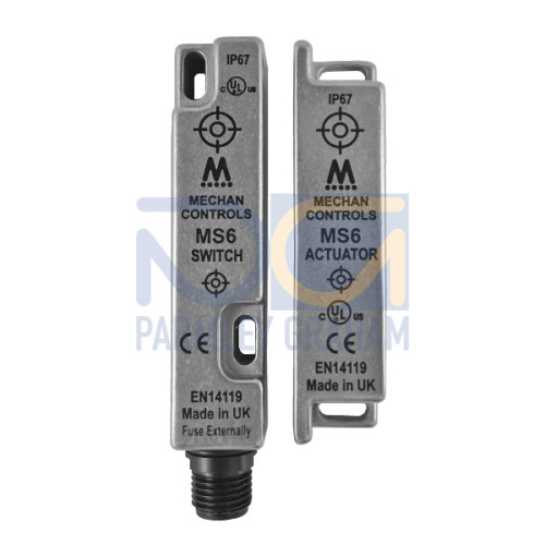 Stainless Steel, 2 Safety, 1 Auxiliary, 24VDC, 6-PIN M12 Quick Disconnect (No Cable)