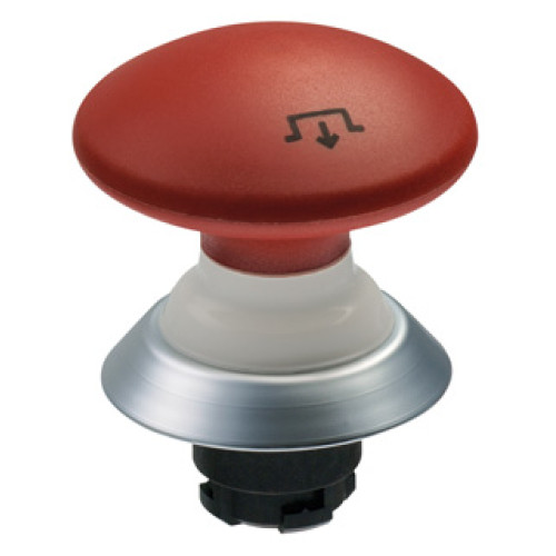 Pushbutton, IP69K Rated, Emergency Stop , White Seal, Red - NDRR50RT
