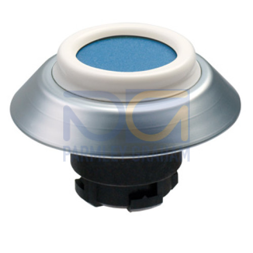 Pushbutton, IP69K Rated, Non Illuminated, White Seal, Blue - NDTBL