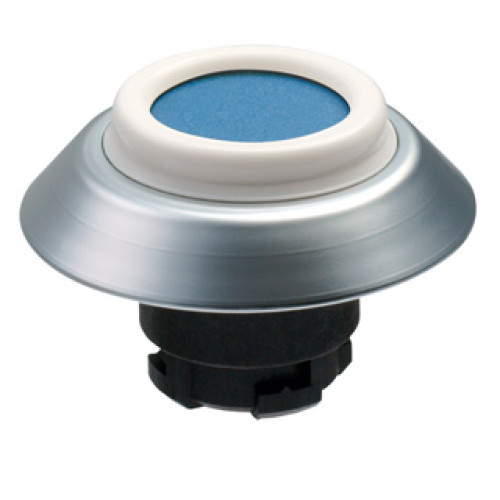 Pushbutton, IP69K Rated, Non Illuminated, White Seal, Blue - NDTBL