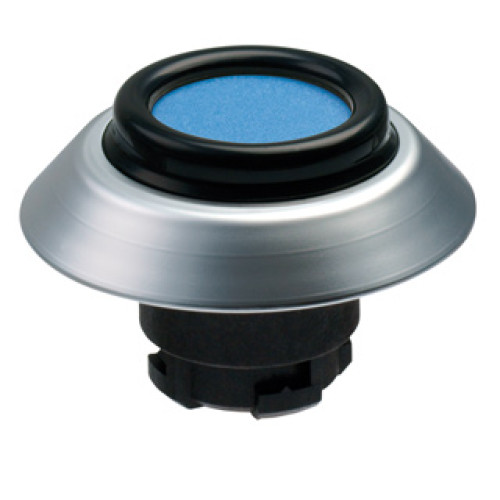 Pushbutton, IP69K Rated, Non Illuminated, Black Seal, Blue - NDTGR/BL