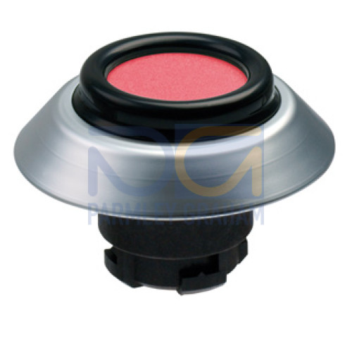 Pushbutton, IP69K Rated, Non Illuminated, Black Seal, Red - NDTGR/RT
