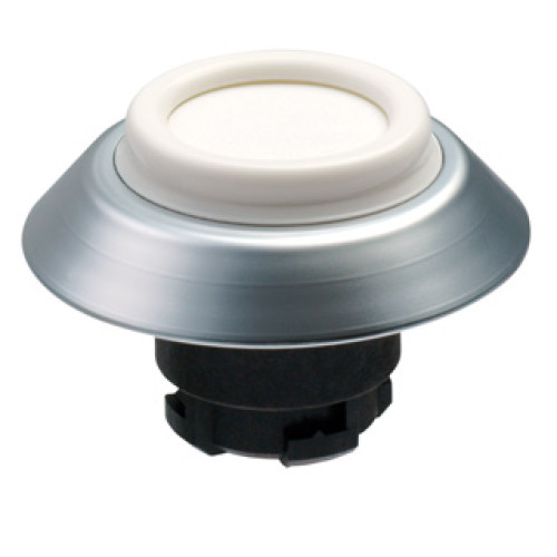 Pushbutton, IP69K Rated, Non Illuminated, White Seal, White - NDTWS