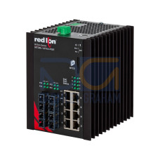 NT24k&reg;-12FX4-POE Managed PoE+ Gigabit Ethernet Switch, SC 2km