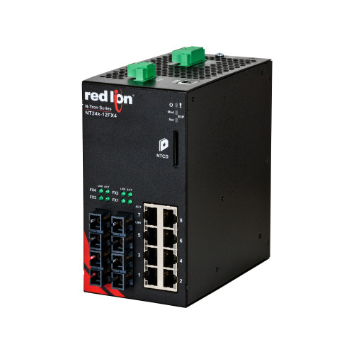 NT24k&reg;-12FXE4 Managed Gigabit Ethernet Switch, SC 80km