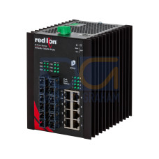 NT24k&reg;-14GX6-POE Managed PoE+ Gigabit Ethernet Switch, SC 500m