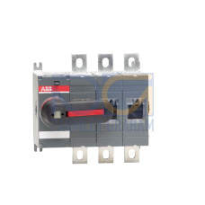 3-pole, front operated, base mounted switch-diconnector with black direct mount handle, terminal bolt kit included