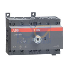 6-pole, front operated, base mounted, DIN-rail mountable switch-diconnector / non-fusible diconnect switch with protected clamp terminals, handle and shaft are not included